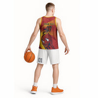 La Furia Roja Custom Campeones del Mundo Basketball Jersey Espana El Toro