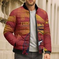 La Furia Roja Custom Campeones del Mundo Bomber Puffer Jacket Espana El Toro