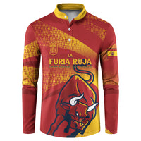 La Furia Roja Custom Campeones del Mundo Button Sweatshirt Espana El Toro