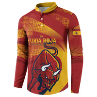 La Furia Roja Custom Campeones del Mundo Button Sweatshirt Espana El Toro