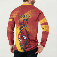 La Furia Roja Custom Campeones del Mundo Button Sweatshirt Espana El Toro