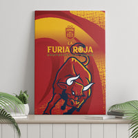 La Furia Roja Campeones del Mundo Canvas Wall Art Espana El Toro