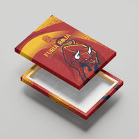 La Furia Roja Campeones del Mundo Canvas Wall Art Espana El Toro