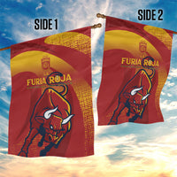 La Furia Roja Campeones del Mundo Garden Flag Espana El Toro