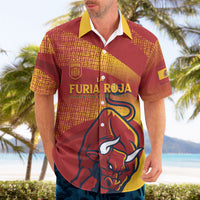 La Furia Roja Custom Campeones del Mundo Hawaiian Shirt Espana El Toro