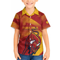 La Furia Roja Custom Campeones del Mundo Hawaiian Shirt Espana El Toro