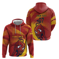 La Furia Roja Custom Campeones del Mundo Hoodie Espana El Toro
