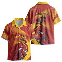 La Furia Roja Custom Campeones del Mundo Kid Hawaiian Shirt Espana El Toro