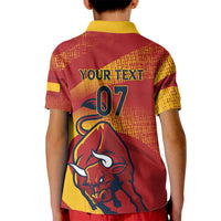 La Furia Roja Custom Campeones del Mundo Kid Polo Shirt Espana El Toro
