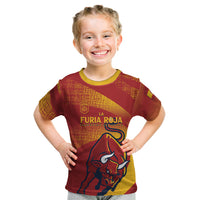 La Furia Roja Custom Campeones del Mundo Kid T Shirt Espana El Toro