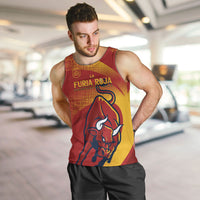 La Furia Roja Custom Campeones del Mundo Men Tank Top Espana El Toro