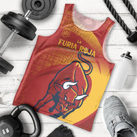 La Furia Roja Custom Campeones del Mundo Men Tank Top Espana El Toro