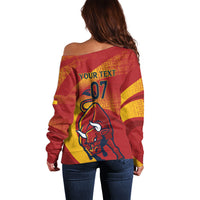 La Furia Roja Custom Campeones del Mundo Off Shoulder Sweater Espana El Toro