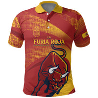 La Furia Roja Custom Campeones del Mundo Polo Shirt Espana El Toro
