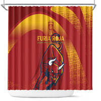 La Furia Roja Campeones del Mundo Shower Curtain Espana El Toro