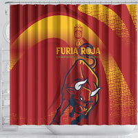 La Furia Roja Campeones del Mundo Shower Curtain Espana El Toro
