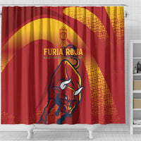 La Furia Roja Campeones del Mundo Shower Curtain Espana El Toro
