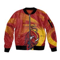 La Furia Roja Custom Campeones del Mundo Sleeve Zip Bomber Jacket Espana El Toro