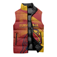 La Furia Roja Custom Campeones del Mundo Sleeveless Puffer Jacket Espana El Toro
