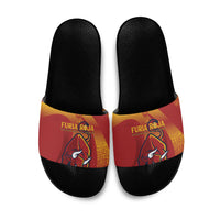 La Furia Roja Campeones del Mundo Slide Sandals Espana El Toro
