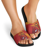 La Furia Roja Campeones del Mundo Slide Sandals Espana El Toro