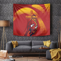 La Furia Roja Campeones del Mundo Tapestry Espana El Toro