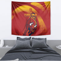 La Furia Roja Campeones del Mundo Tapestry Espana El Toro