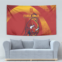 La Furia Roja Campeones del Mundo Tapestry Espana El Toro