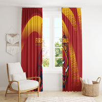 La Furia Roja Campeones del Mundo Window Curtain Espana El Toro