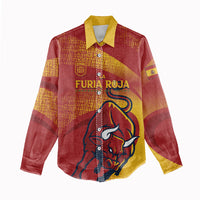 La Furia Roja Custom Campeones del Mundo Women Casual Shirt Espana El Toro