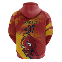 La Furia Roja Custom Campeones del Mundo Zip Hoodie Espana El Toro