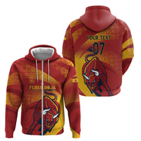 La Furia Roja Custom Campeones del Mundo Zip Hoodie Espana El Toro
