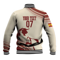 Spain La Roja Custom Baseball Jacket Campeones del Mundo - Away Color