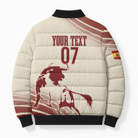 Spain La Roja Custom Bomber Puffer Jacket Campeones del Mundo - Away Color