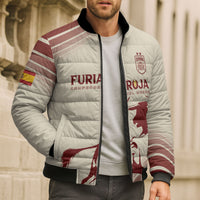 Spain La Roja Custom Bomber Puffer Jacket Campeones del Mundo - Away Color
