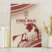 Spain La Roja Canvas Wall Art Campeones del Mundo - Away Color