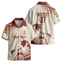 Spain La Roja Custom Kid Hawaiian Shirt Campeones del Mundo - Away Color