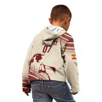 Spain La Roja Custom Kid Hoodie Campeones del Mundo - Away Color