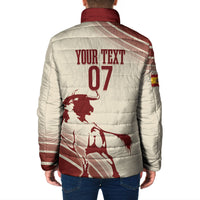 Spain La Roja Custom Padded Jacket Campeones del Mundo - Away Color