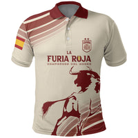 Spain La Roja Custom Polo Shirt Campeones del Mundo - Away Color