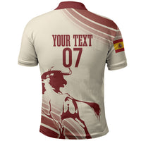 Spain La Roja Custom Polo Shirt Campeones del Mundo - Away Color