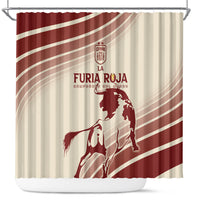 Spain La Roja Shower Curtain Campeones del Mundo - Away Color