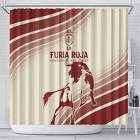 Spain La Roja Shower Curtain Campeones del Mundo - Away Color