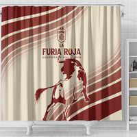 Spain La Roja Shower Curtain Campeones del Mundo - Away Color