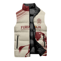 Spain La Roja Custom Sleeveless Puffer Jacket Campeones del Mundo - Away Color