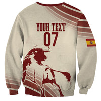 Spain La Roja Custom Sweatshirt Campeones del Mundo - Away Color