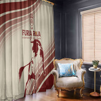 Spain La Roja Window Curtain Campeones del Mundo - Away Color