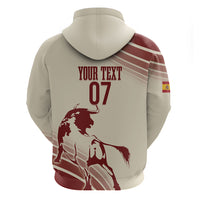 Spain La Roja Custom Zip Hoodie Campeones del Mundo - Away Color