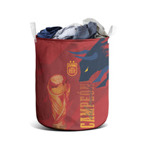 La Furia Roja Espana Laundry Basket Campeones del Mundo 2026