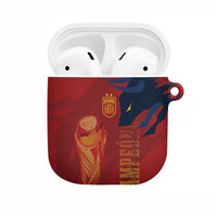 La Furia Roja Espana AirPods Case Campeones del Mundo 2026